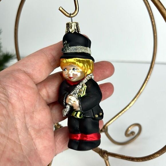 Vintage PIER 1 Blown Mercury Glass Chimney Sweep Christmas Ornament - Picture 6 of 9
